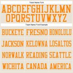 Personalized Orange Football Jersey | Custom Name & Number | Cream Bay Mesh Authentic Team Apparel Personalized Cream Bay