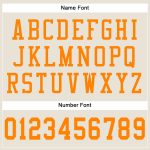 Personalized Orange Football Jersey for Men & Women | Cream Bay Mesh Sports Apparel Personalized Cream Bay Orange Mesh Football