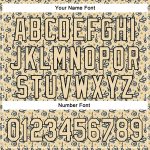 Custom Snake Pattern Baseball Jersey with Name & Number - Personalized Cream Black Design Personalized Cream Black 3D Pattern