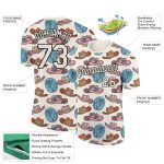 Personalized 3D Pattern Cowboy T-Shirt - Cream Black Design, Unique Performance Accessory Personalized Cream Black 3D Pattern