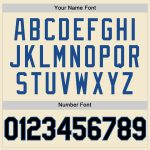 Custom Name Number Authentic Throwback Baseball Jersey - Personalized Cream Black-Blue Team Jersey Personalized Cream Black-Blue