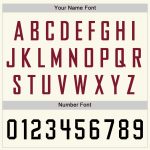 Custom Name Number Black-Crimson Personalized Baseball Jersey - Authentic Cream Team Jersey Personalized Cream Black-Crimson
