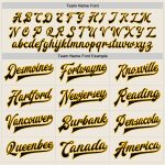 Custom Black Gold Personalized Bomber Jacket with Name and Number - Full-Snap Varsity Letterman Style Personalized Cream