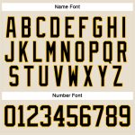 Personalized Black-Gold Hockey Jersey with Cream Lace Neck - Custom Sports Apparel Personalized Cream Black-Gold Hockey Lace