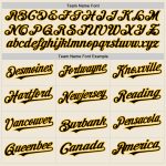 Personalized Cream Black Gold Line Baseball Jersey for Custom Sports Apparel Personalized Cream Black-Gold Line Baseball