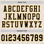 Custom Name and Number Personalized Black Gold Mesh Football Jersey - Authentic Team Apparel Personalized Cream Black-Gold