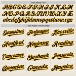 Custom Black Gold Pinstripe Baseball Jersey - Personalized Cream with Team Name and Number Personalized Cream (Black Gold