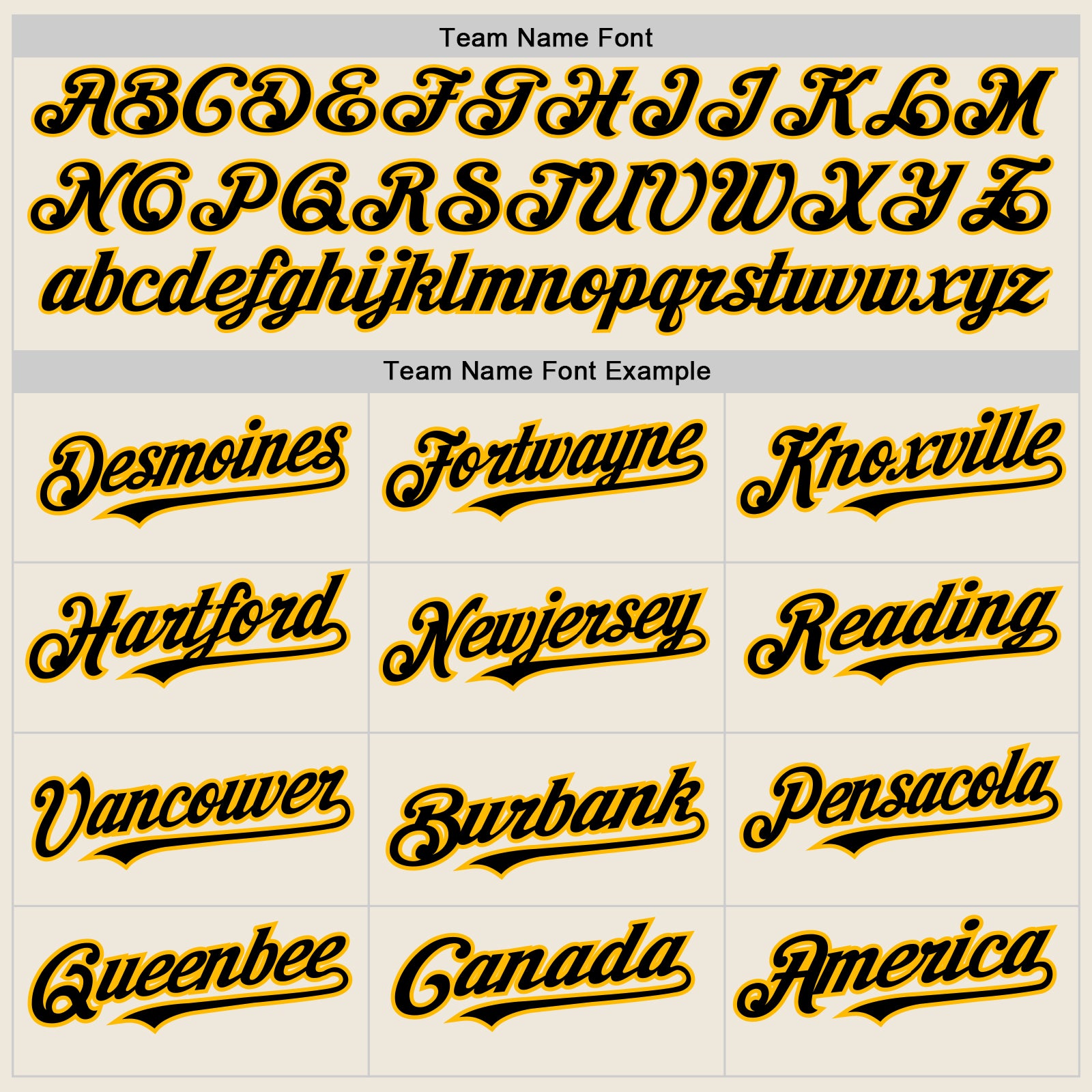 Personalized Cream (Black Gold Pinstripe) Black-Gold Authentic Baseball Jersey Team Custom Name and Number Custom Black Gold Pinstripe Baseball Jersey - Personalized Cream with Team Name and Number Personalized Cream (Black Gold - Image 4