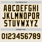 Personalized Black Gold Cream Basketball Jersey | Custom Throwback Style Personalized Cream Black-Gold Throwback Basketball