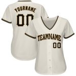 Custom Personalized Black and Cream Old Gold Baseball Jersey - Perfect for Teamwear and Gifts Personalized Cream Black-Old