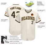 Custom Personalized Black and Cream Old Gold Baseball Jersey - Perfect for Teamwear and Gifts Personalized Cream Black-Old