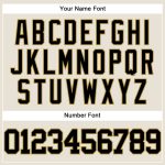 Personalized Black Cream Gold Baseball Jersey for Men and Women - Customizable Sports Apparel Personalized Cream Black-Old