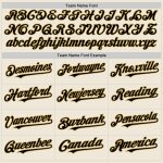 Personalized Black Cream Gold Line Baseball Jersey for Men and Women Personalized Cream Black-Old Gold Line Baseball Jersey