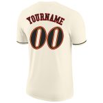 Personalized Performance T-Shirt in Cream Black and Old Gold - Customizable Tee Personalized Cream Black-Old Gold Performance