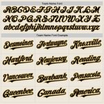 Custom Black Gold Pinstripe Baseball Jersey - Personalized Team Name & Number, Authentic 품 Personalized Cream (Black Old