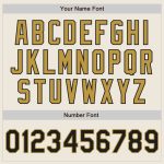 Personalized Black Cream Old Gold Baseball Jersey with Raglan Sleeves Personalized Cream Black-Old Gold Raglan Sleeves Baseball