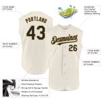 Personalized Black Gold Cream Sleeveless Baseball Jersey for Men Personalized Cream Black-Old Gold Sleeveless Baseball Jersey