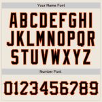 Personalized Black-Orange Cream Authentic Baseball Jersey for Men and Women Personalized Cream Black-Orange Authentic Baseball