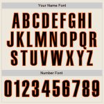 Customizable Black Orange Baseball Jersey for Men and Women - Personalized Athletic Apparel Personalized Cream Black-Orange
