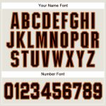 Custom Name and Number Baseball Jersey - Personalized Cream Black-Orange Team Jersey Personalized Cream Black-Orange Baseball