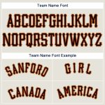 Custom Name and Number Baseball Jersey - Personalized Cream Black-Orange Team Jersey Personalized Cream Black-Orange Baseball
