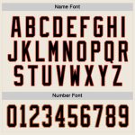 Custom Black-Orange Hockey Jersey - Personalized Cream Design for Men and Women Personalized Cream Black-Orange Hockey Jersey