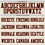 Custom Football Jersey with Personalized Name & Number in Cream Black-Orange Mesh Personalized Cream Black-Orange Mesh Authentic