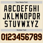 Custom Personalized Baseball Jersey - Cream Black Orange Old Gold Throwback with Name & Number Personalized Cream Black Orange-Old