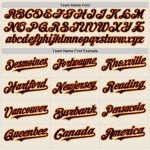 Custom Name and Number Personalized Baseball Jersey - Authentic Cream Black Orange-Old Gold Line Personalized Cream Black