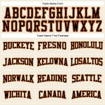 Custom Team Long Sleeve Performance T-Shirt with Personalized Name and Number - Cream Black Orange-Old Gold Personalized