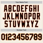 Personalized Orange Black Cream Sleeveless Baseball Jersey - Custom Sports Apparel Personalized Cream Black Orange-Old Gold