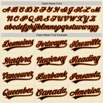 Personalized Black Orange Gold Throwback Baseball Jersey - Custom Cream Design Personalized Cream Black Orange-Old Gold Throwback