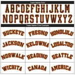 Custom Team Name Number T-Shirt in Cream Black-Orange Performance Fabric Personalized Cream Black-Orange Performance T-Shirt