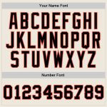 Personalized Black Orange Basketball Jersey Throwback Style 2 - Customizable Sports Apparel Personalized Cream Black-Orange