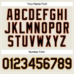 Personalized Black-Orange Throwback Rib-Knit Baseball Jersey Shirt for Men Personalized Cream Black-Orange Throwback Rib-Knit