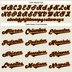 Personalized Black-Orange Throwback Rib-Knit Baseball Jersey Shirt for Men Personalized Cream Black-Orange Throwback Rib-Knit