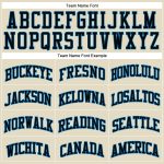 Custom Name Number Personalized Black-Blue Basketball Jersey, Cream Black Pinstripe Authentic Team Edition Personalized Cream