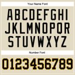 Custom Basketball Jersey - Personalized Black-Gold Authentic with Cream Black Pinstripe, Team Name & Number Personalized