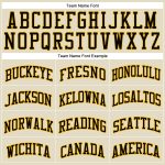 Custom Basketball Jersey - Personalized Black-Gold Authentic with Cream Black Pinstripe, Team Name & Number Personalized