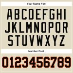 Personalized Black-Orange Authentic Basketball Jersey with Cream Black Pinstripe Design Personalized Cream Black Pinstripe