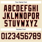 Custom Black Orange Basketball Jersey with Personalized Name and Number - Cream Black Pinstripe Style Personalized Cream