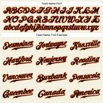Personalized Black-Orange Baseball Jersey with Cream Pinstripes for Men Personalized Cream Black Pinstripe Black-Orange Baseball