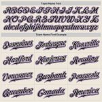 Custom Name Number Authentic Baseball Jersey Personalized Cream Black Pinstripe Black Purple Personalized Cream Black Pinstripe