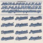 Personalized Light Blue Two-Button Softball Jersey for Unisex, Cream and Black Pinstripe Design Personalized Cream Black