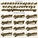 Custom Name and Number Personalized Authentic Baseball Jersey - Cream Black Pinstripe Old Gold Team Design Personalized Cream