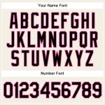 Custom Pinstripe Baseball Jersey with Personalized Name and Number - Pink Cream Black Authentic Team Jersey Personalized