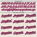 Custom Name and Number Unisex Softball Jersey - Personalized Cream Black Pinstripe Two-Button Design Personalized Cream Black