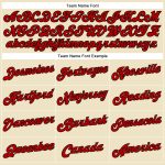 Personalized Basketball Jersey Custom Name Number Red Black Pinstripe Cream Team Authentic Personalized Cream Black Pinstripe