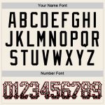 Custom Name Number Personalized Baseball Jersey - Authentic Cream Black-Red Drift Fashion Team Apparel Personalized Cream
