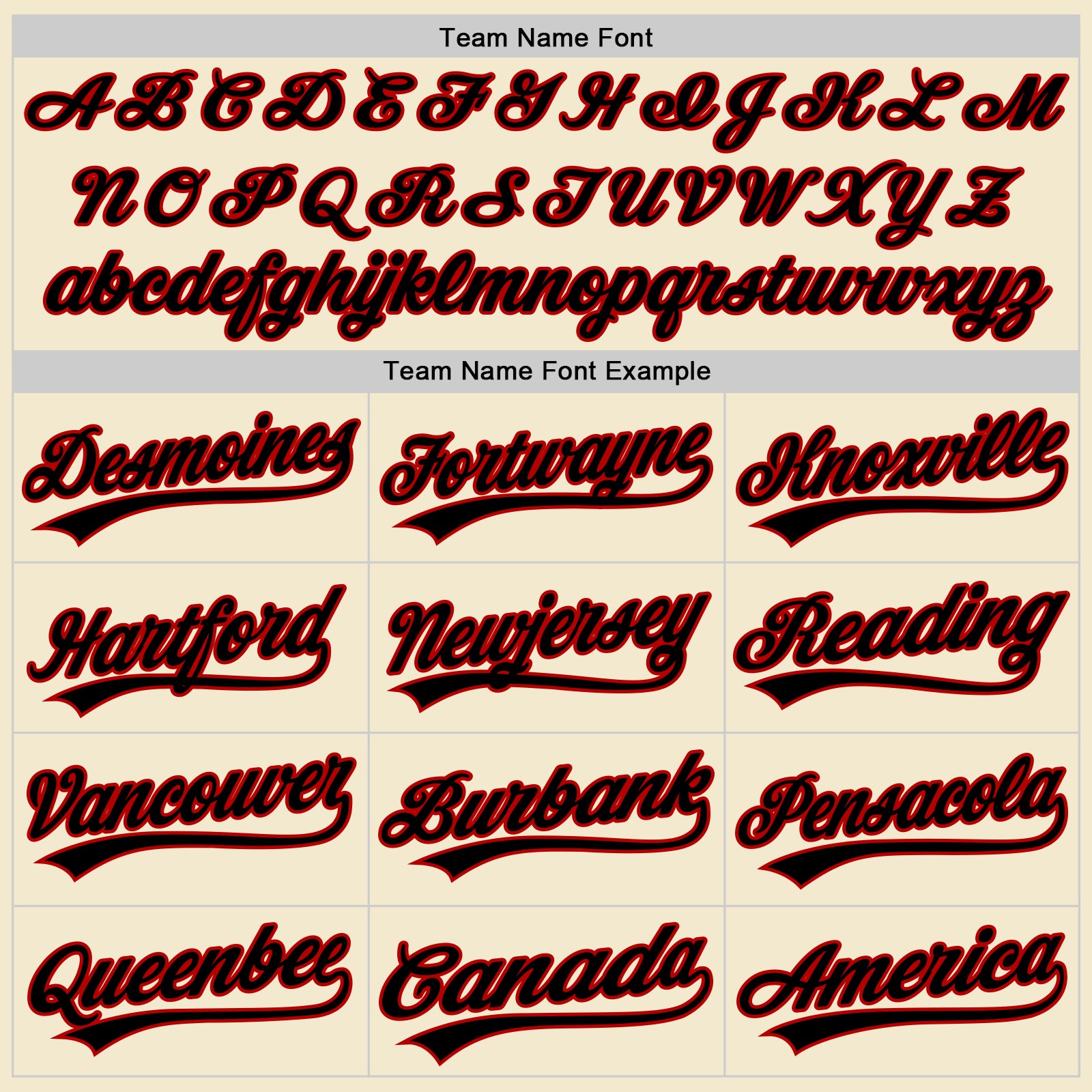 Personalized Cream Black-Red Authentic Throwback Baseball Jersey Team Custom Name and Number Custom Name Number Authentic Baseball Jersey - Personalized Black-Red Throwback Team Jersey Personalized Cream Black-Red - Image 4